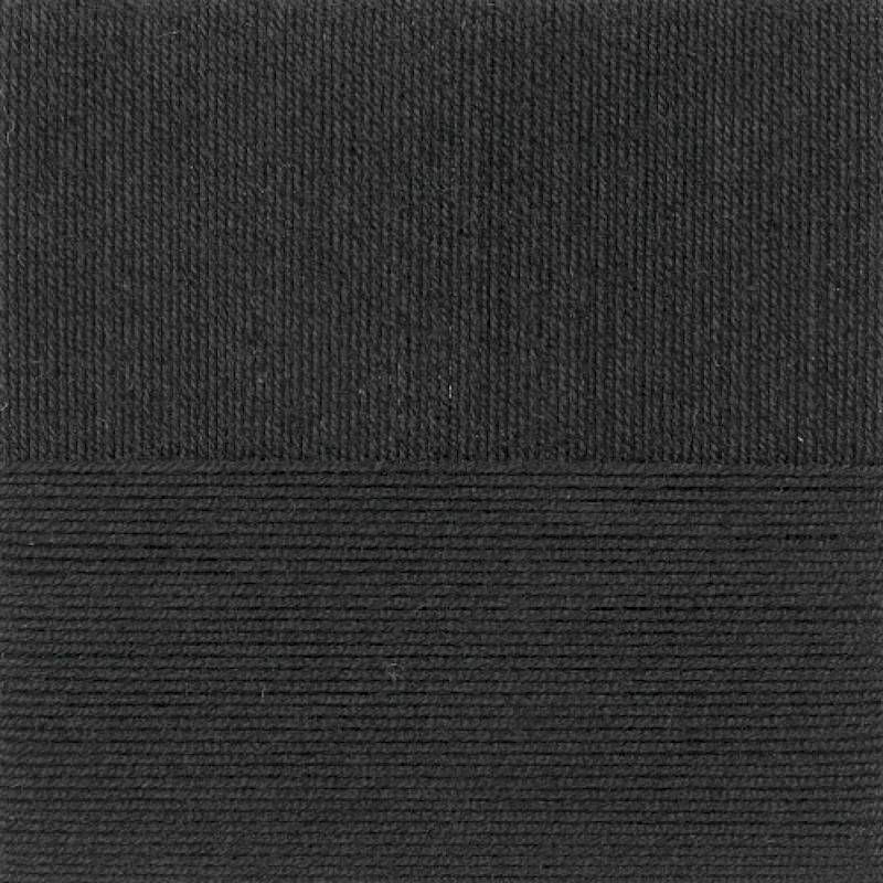 Детский каприз трикотажный. Цвет 02-Черный. 5x50 г