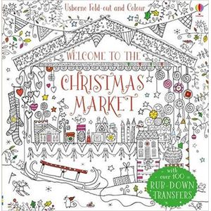 Fold-Out Christmas Market to Colour