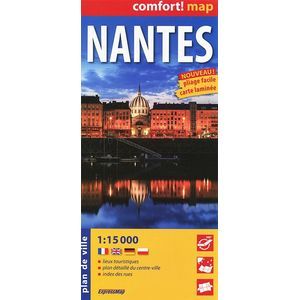 Нант. Карта ламинированная 1:15 000