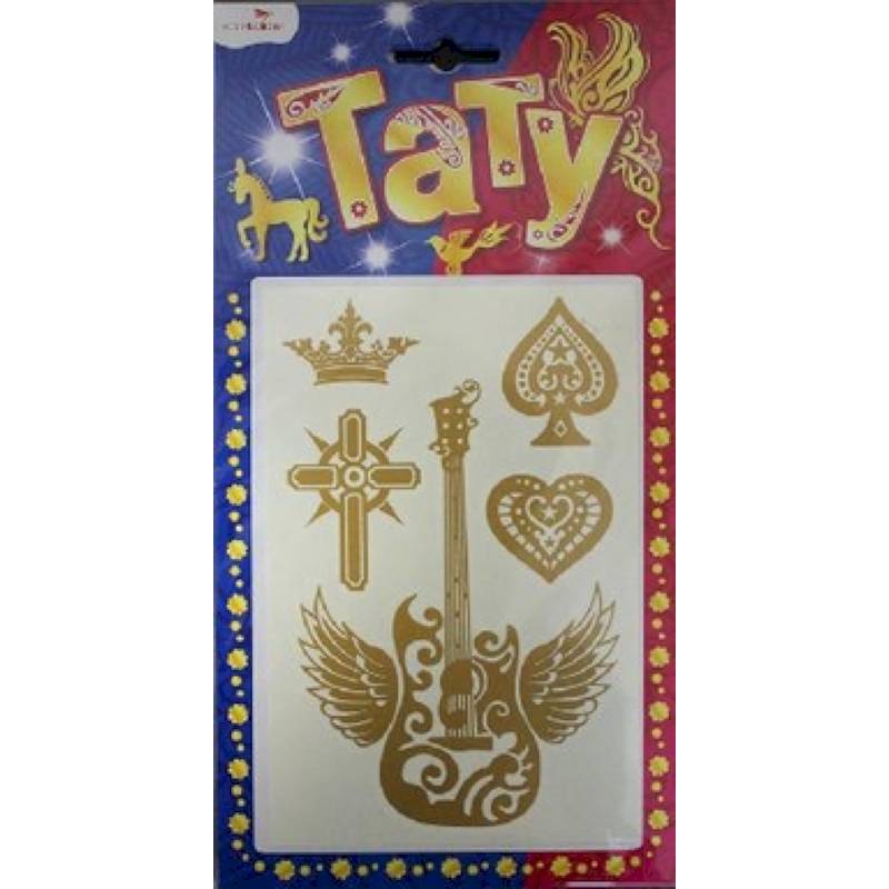 Стрекоза.Тату Золотые для девочек.Вид 4.BGA-1002D