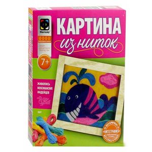 409001 Картина из ниток. Кит