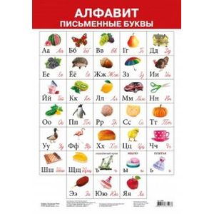 Плакат 'Алфавит. Письменные буквы'