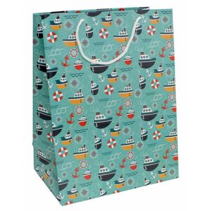 Пакет подарочный 'Кораблики'