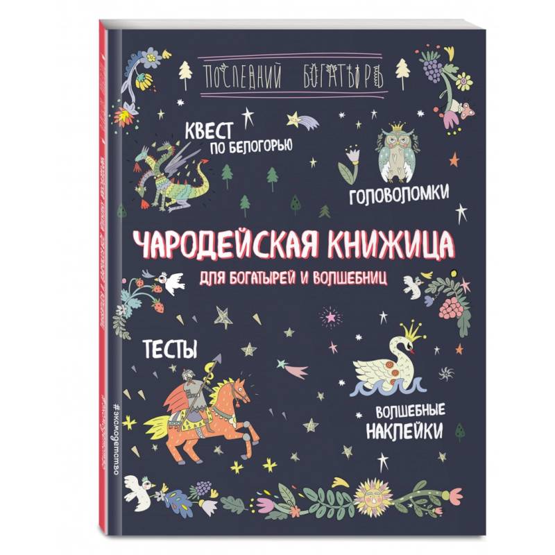 Чародейская книжица для богатырей и волшебниц. Головоломки, тесты, квест (+ наклейки)