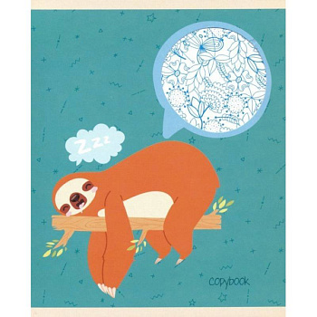 Тетрадь общая 'Каникулы ленивца'