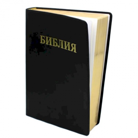 Библия. Книги Священного Писания Ветхого и Нового Завета, книга БИБЛИЯ Ветхого и Нового Завета. Каноническая (средний формат, кожазам, черная) купить по скидке