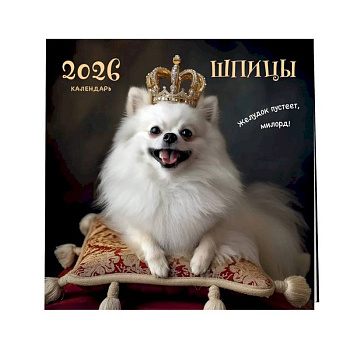 Шпицы. Календарь настенный на 2026 год (300х300)