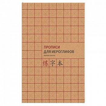 Прописи для китайских иероглифов, А4 ( мелкая клетка)