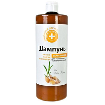 Шампунь укрепляющий  'Яичные желтки и золотой ус' . 1000 мл