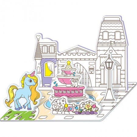 Раскраски на любой вкус, книга В сказочном городе. Объемные раскраски купить по скидке